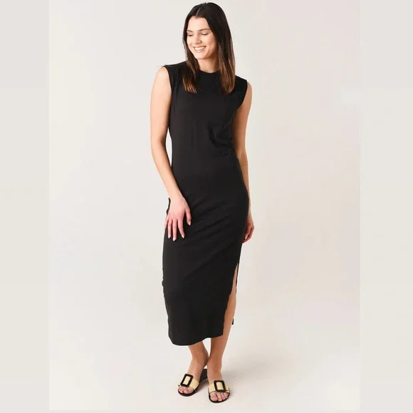 NWOT Frame Le Muscle Maxi Pima Cotton Black - Size XS - Picture 2 of 9